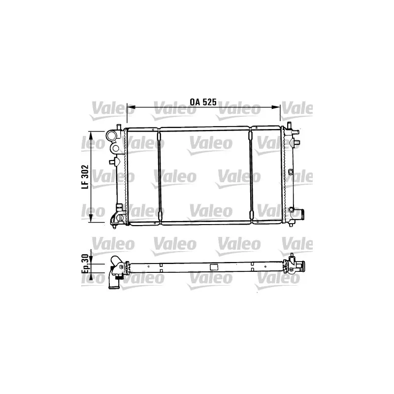 Radiateur, refroidissement du moteur VALEO 731186