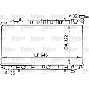 Radiateur, refroidissement du moteur VALEO 731202