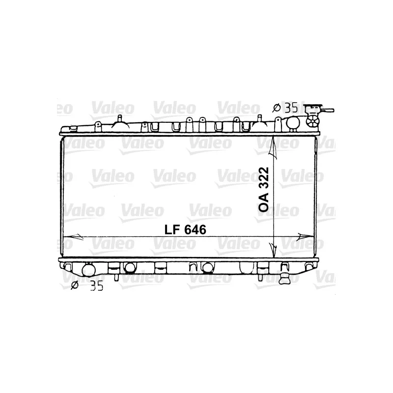Radiateur, refroidissement du moteur VALEO 731202