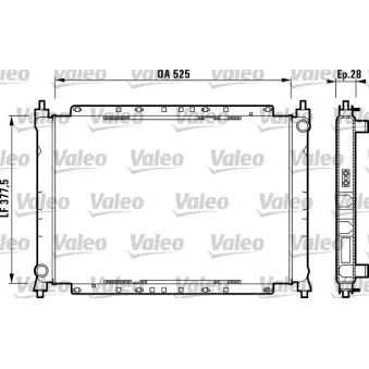 Radiateur, refroidissement du moteur VALEO 731209