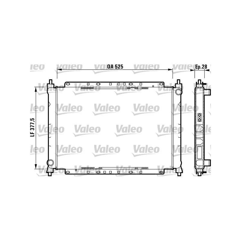 Radiateur, refroidissement du moteur VALEO 731209