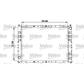 Radiateur, refroidissement du moteur VALEO 731212