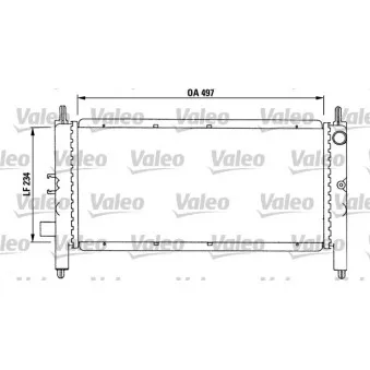 Radiateur, refroidissement du moteur VALEO 731215