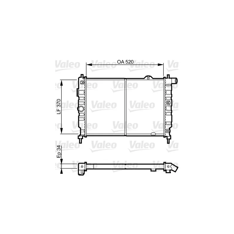 Radiateur, refroidissement du moteur VALEO 731217
