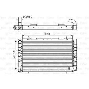 Radiateur, refroidissement du moteur VALEO 731235