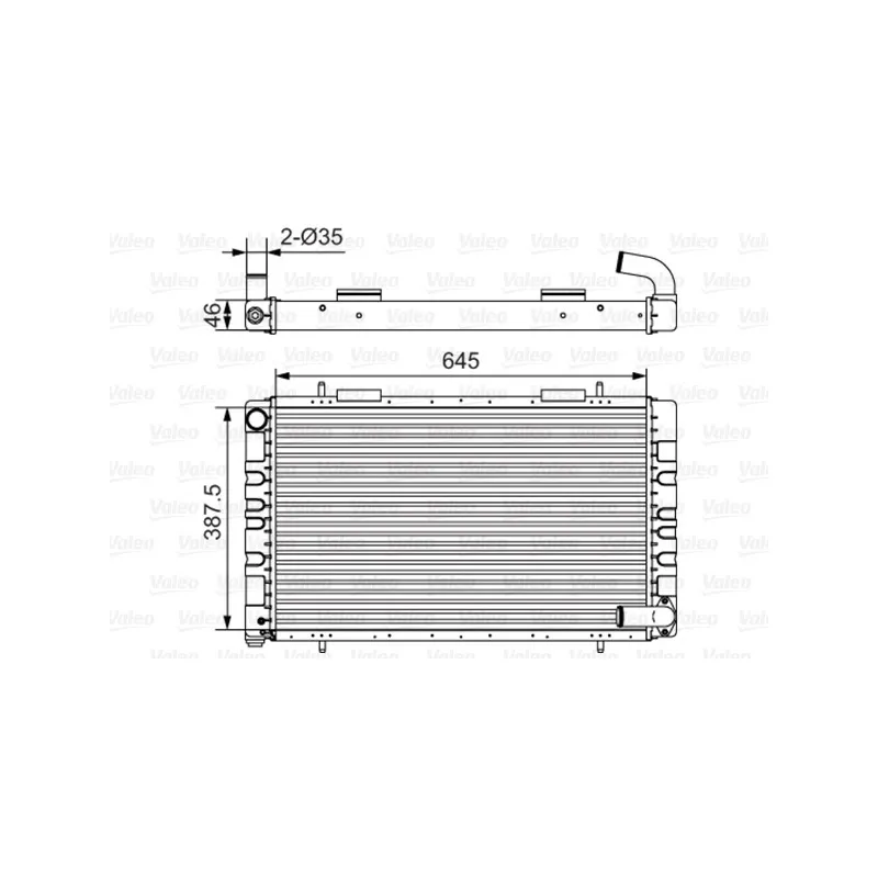 Radiateur, refroidissement du moteur VALEO 731235