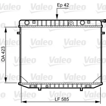 Radiateur, refroidissement du moteur VALEO 731237
