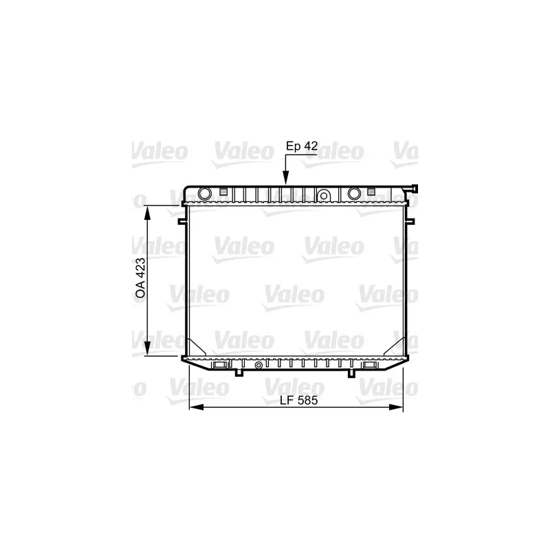 Radiateur, refroidissement du moteur VALEO 731237