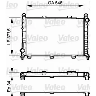 Radiateur, refroidissement du moteur VALEO 731251