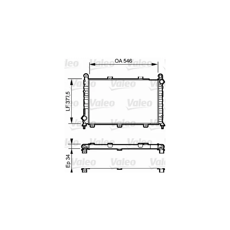 Radiateur, refroidissement du moteur VALEO 731251