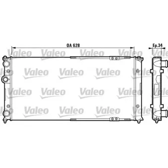 Radiateur, refroidissement du moteur VALEO 731264