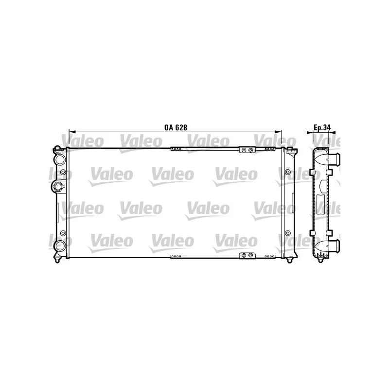 Radiateur, refroidissement du moteur VALEO 731264