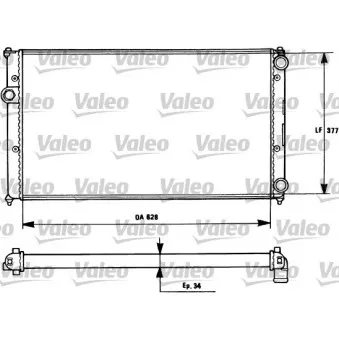 Radiateur, refroidissement du moteur VALEO 731265