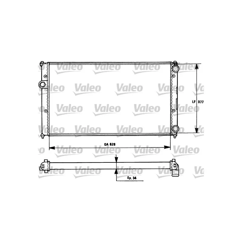 Radiateur, refroidissement du moteur VALEO 731265