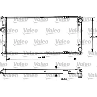 Radiateur, refroidissement du moteur VALEO 731266