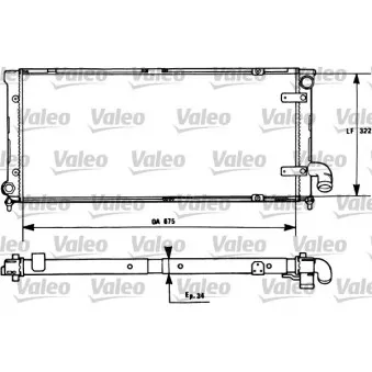Radiateur, refroidissement du moteur VALEO 731269