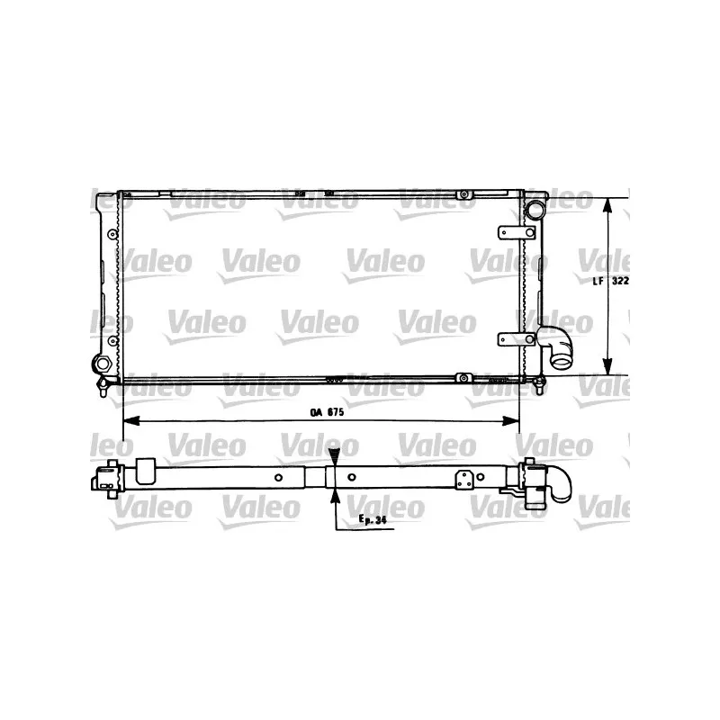 Radiateur, refroidissement du moteur VALEO 731269