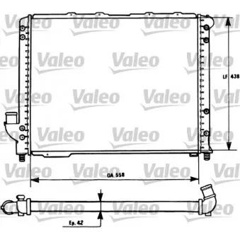 Radiateur, refroidissement du moteur VALEO 731278