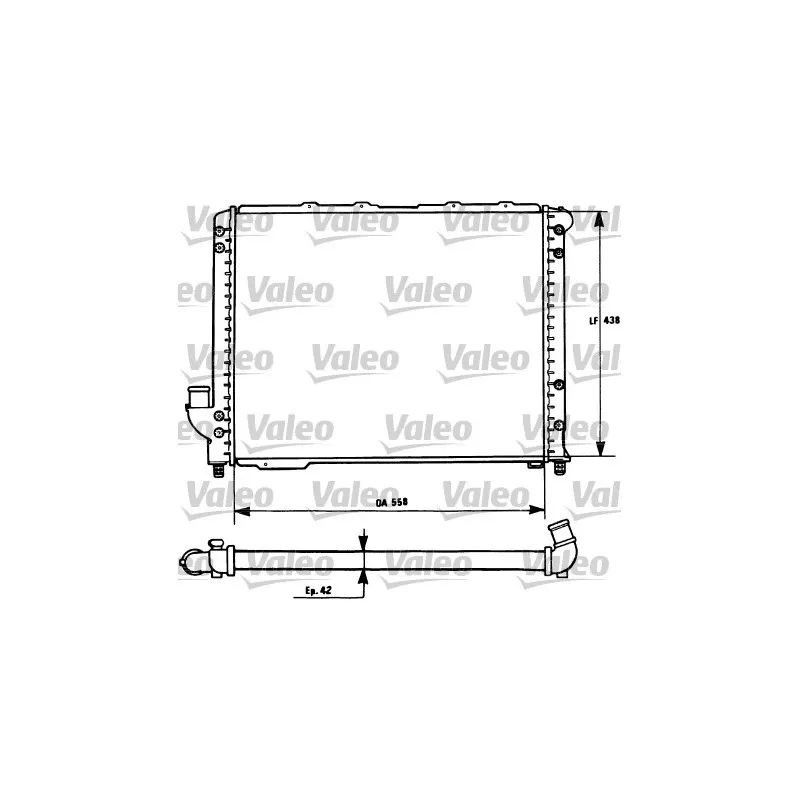 Radiateur, refroidissement du moteur VALEO 731278