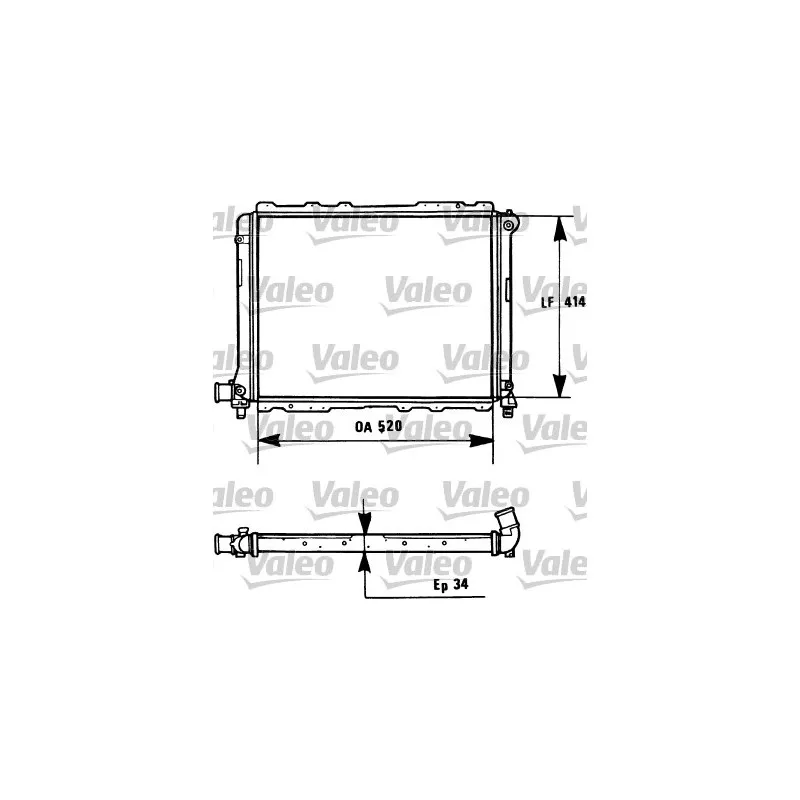 Radiateur, refroidissement du moteur VALEO 731282