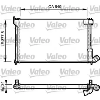 Radiateur, refroidissement du moteur VALEO 731289