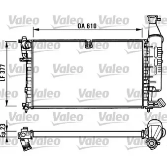 Radiateur, refroidissement du moteur VALEO 731296