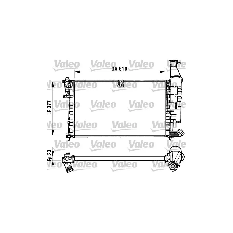 Radiateur, refroidissement du moteur VALEO 731296