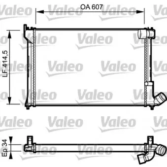 Radiateur, refroidissement du moteur VALEO 731297