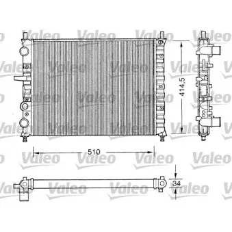 Radiateur, refroidissement du moteur VALEO 731303