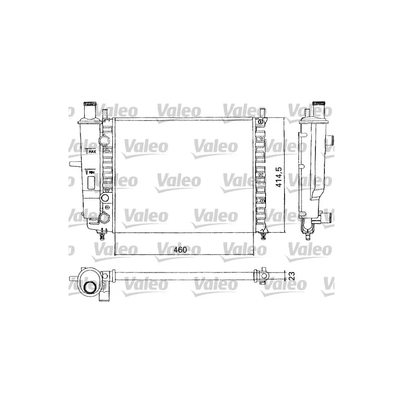Radiateur, refroidissement du moteur VALEO 731304