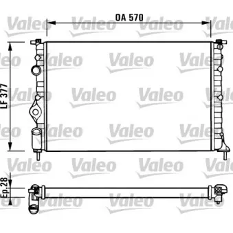 Radiateur, refroidissement du moteur VALEO 731379