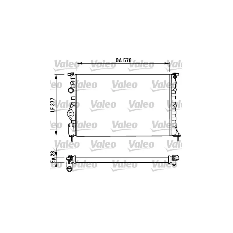 Radiateur, refroidissement du moteur VALEO 731379