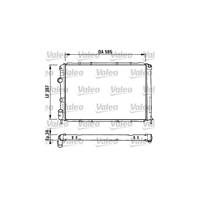 Radiateur, refroidissement du moteur VALEO 731380