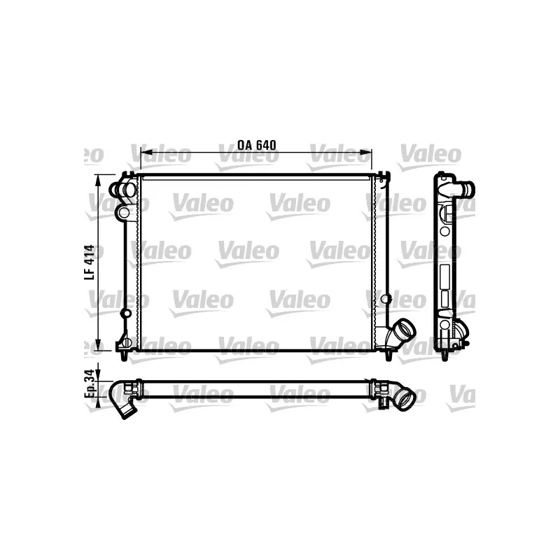 Radiateur, refroidissement du moteur VALEO 731382