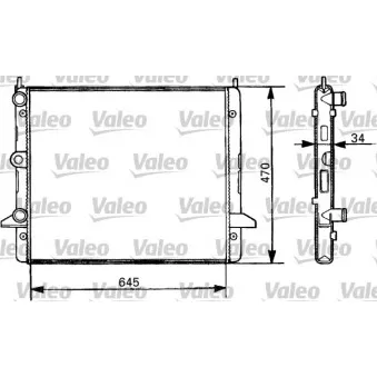 Radiateur, refroidissement du moteur VALEO 731387