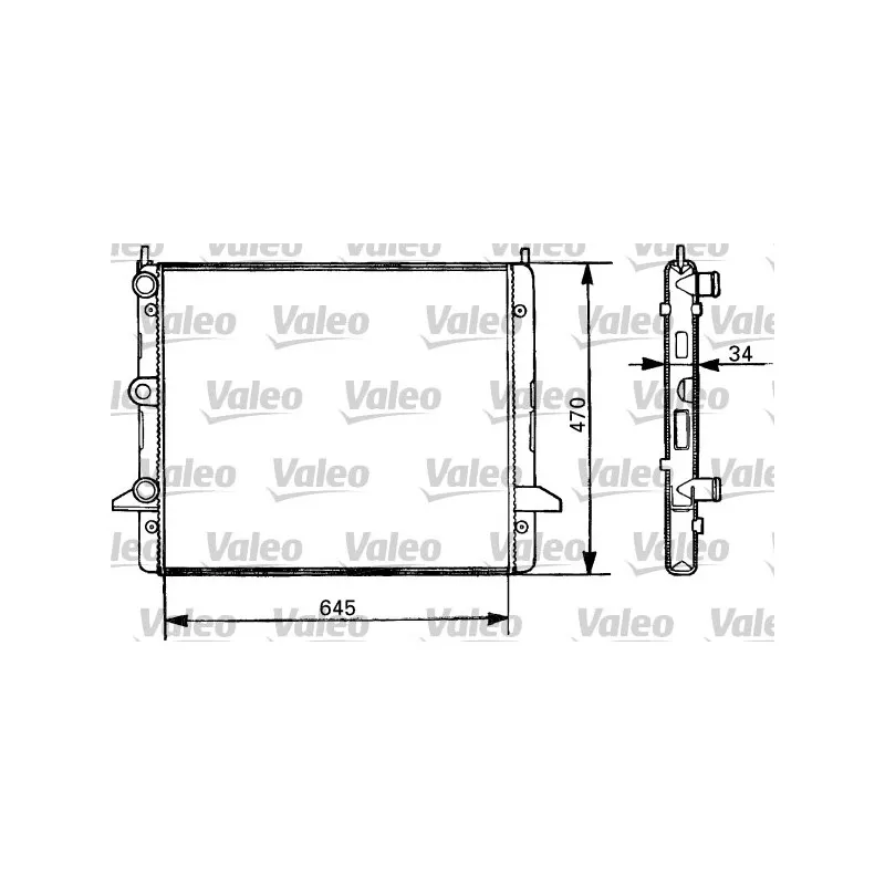Radiateur, refroidissement du moteur VALEO 731387