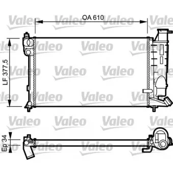 Radiateur, refroidissement du moteur VALEO 731391