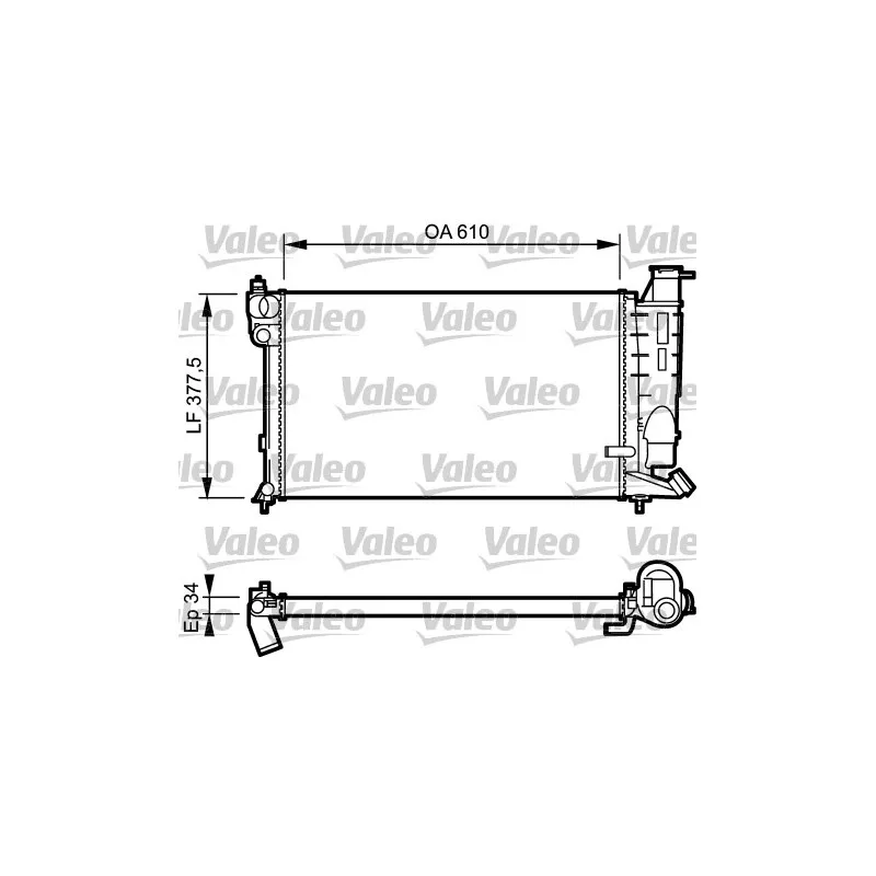 Radiateur, refroidissement du moteur VALEO 731391