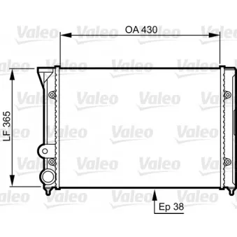 Radiateur, refroidissement du moteur VALEO 731401