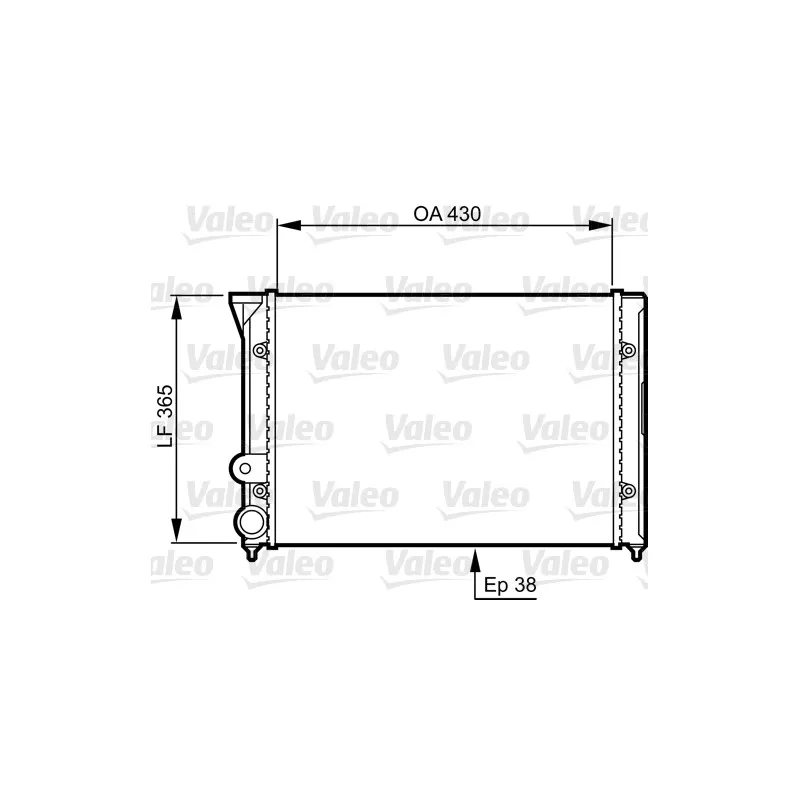 Radiateur, refroidissement du moteur VALEO 731401