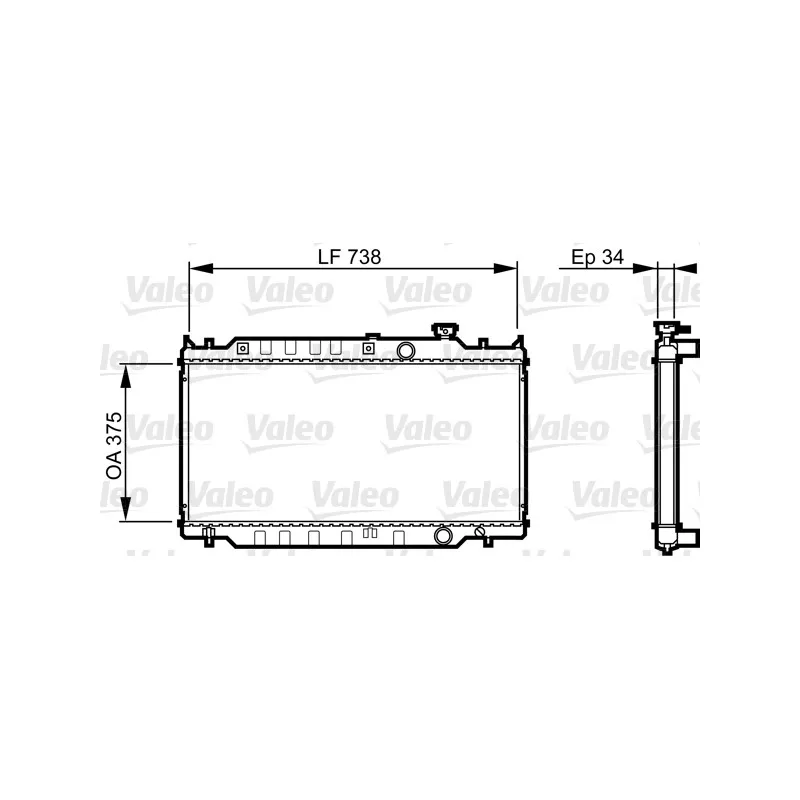 Radiateur, refroidissement du moteur VALEO 731417