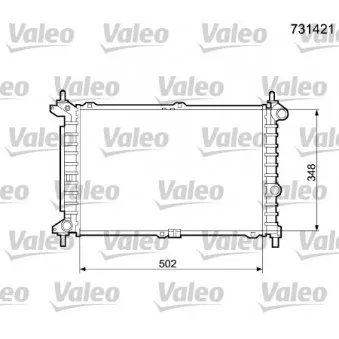 Radiateur, refroidissement du moteur VALEO 731421
