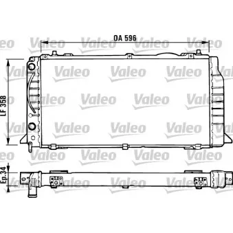 Radiateur, refroidissement du moteur VALEO 731422