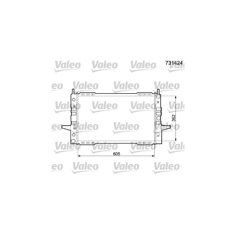 Radiateur, refroidissement du moteur VALEO 731424