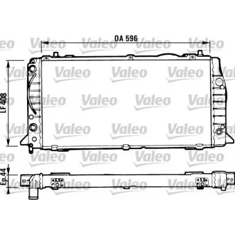 Radiateur, refroidissement du moteur VALEO 731428