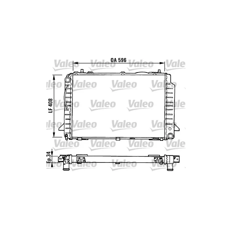 Radiateur, refroidissement du moteur VALEO 731429