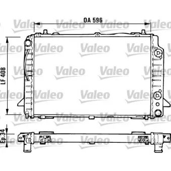 Radiateur, refroidissement du moteur VALEO 731430