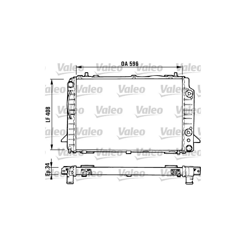 Radiateur, refroidissement du moteur VALEO 731430