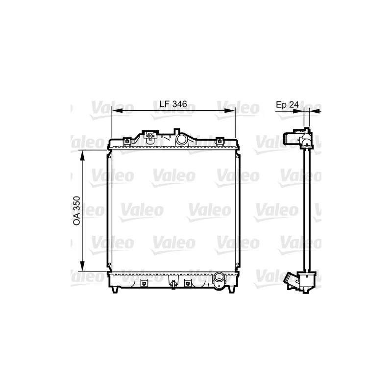 Radiateur, refroidissement du moteur VALEO 731434
