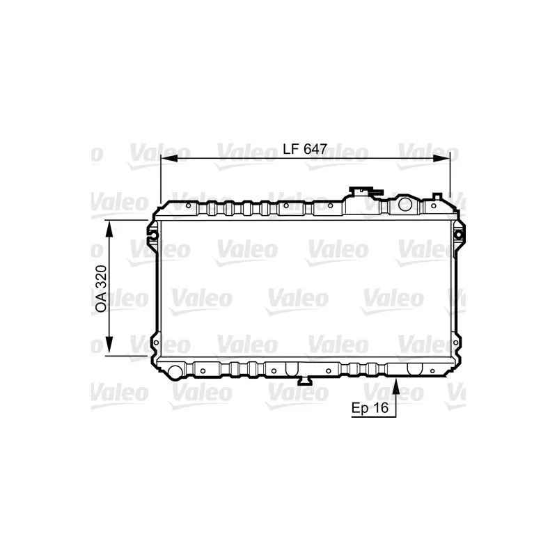 Radiateur, refroidissement du moteur VALEO 731437